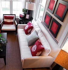 a nicely furnished room